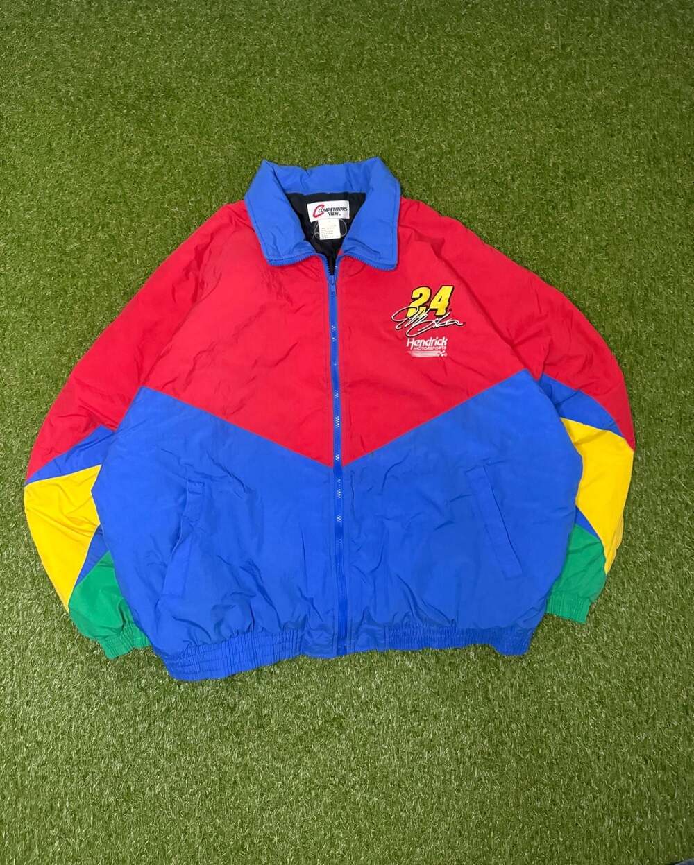 Vintage 90s Jeff Gordon #24 Hendrick Motorsports NASCAR Puffer Jacket